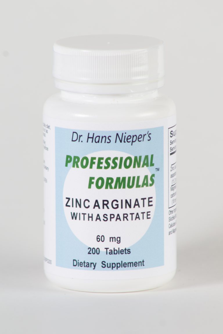 Zinc Arginate w/ aspartate Nieper Formulas formulated by Dr. Hans Nieper