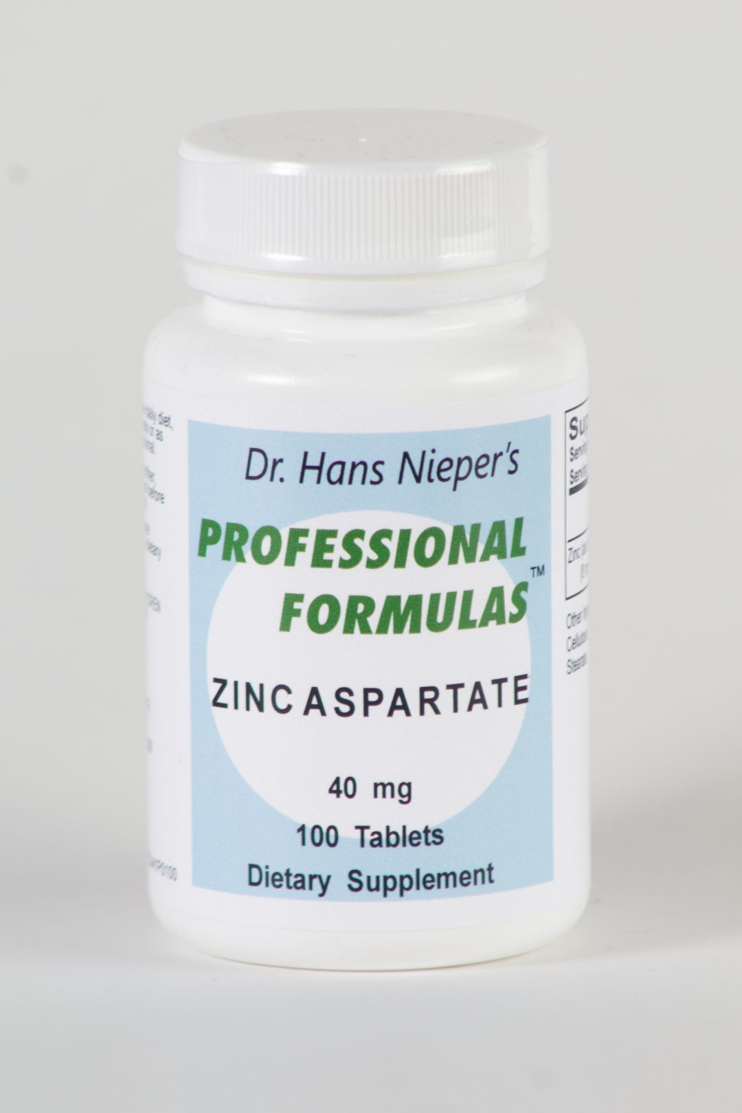 Zinc Aspartate Nieper Formulas formulated by Dr. Hans Nieper